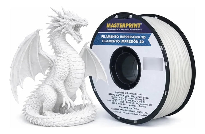 Filamento PETG Masterprint 1 kg - Branco Fosco