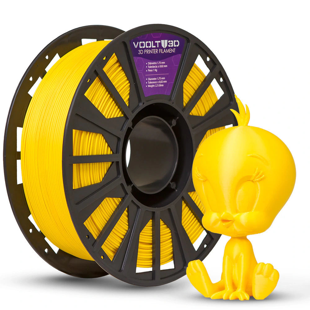 Filamento PLA Velvet 1 kg - Amarelo