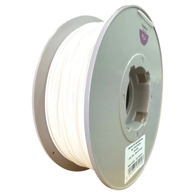 Filamento PLA Sólido Polyflow 1 kg - Branco Dental