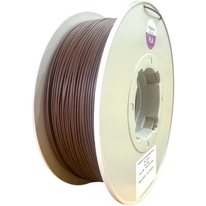 Filamento PLA Sólido Polyflow 1 kg - Marrom Chocolate