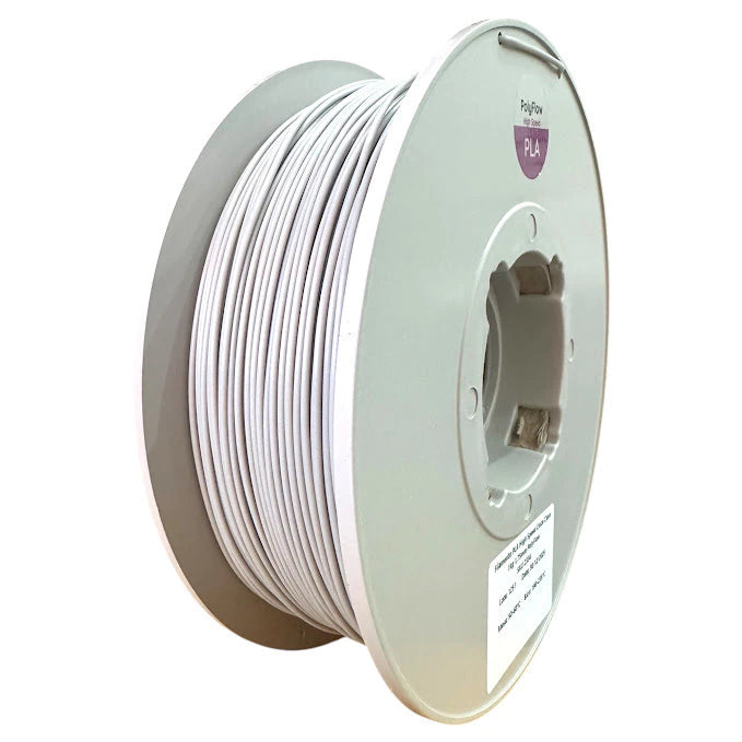 Filamento PLA Sólido Polyflow 1 kg - Cinza Claro