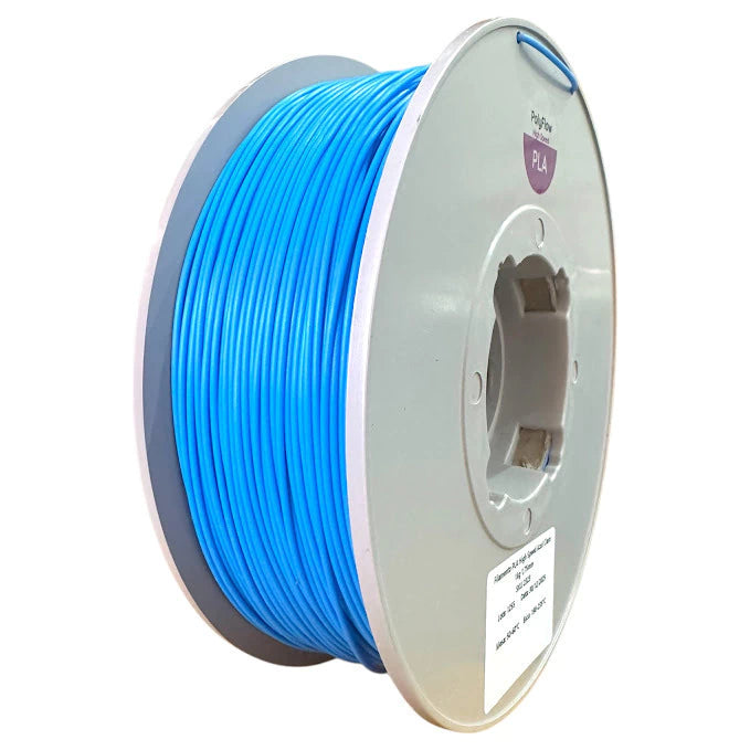 Filamento PLA Sólido Polyflow 1 kg - Azul Claro