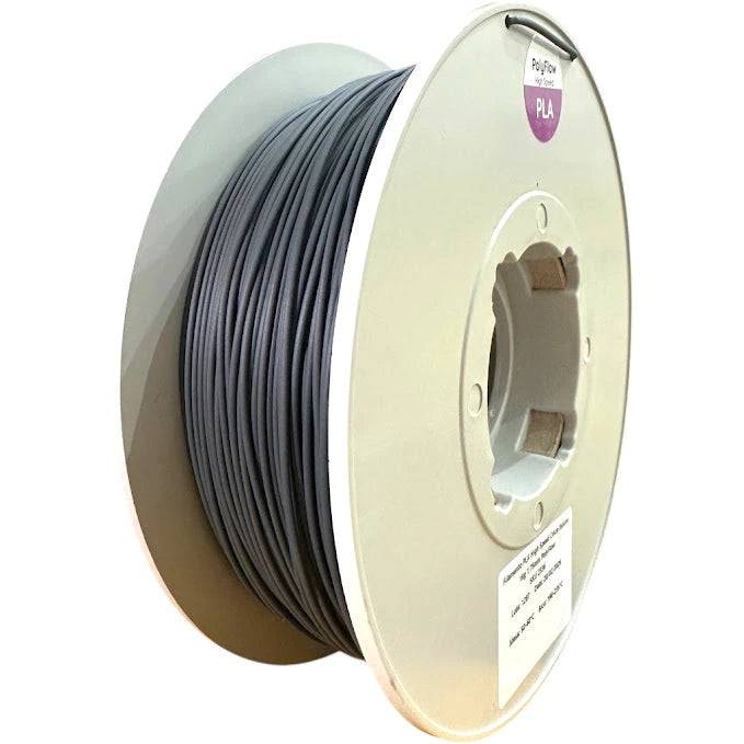Filamento PLA Sólido Polyflow 1 kg - Cinza Escuro