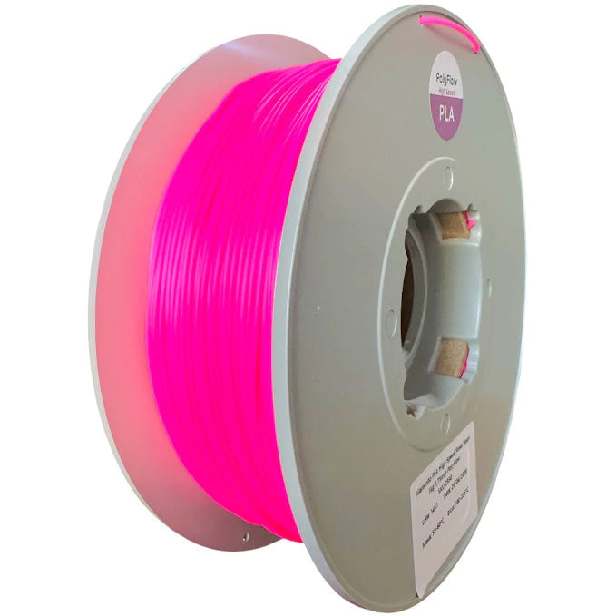 Filamento PLA Sólido Polyflow 1 kg - Rosa Neon