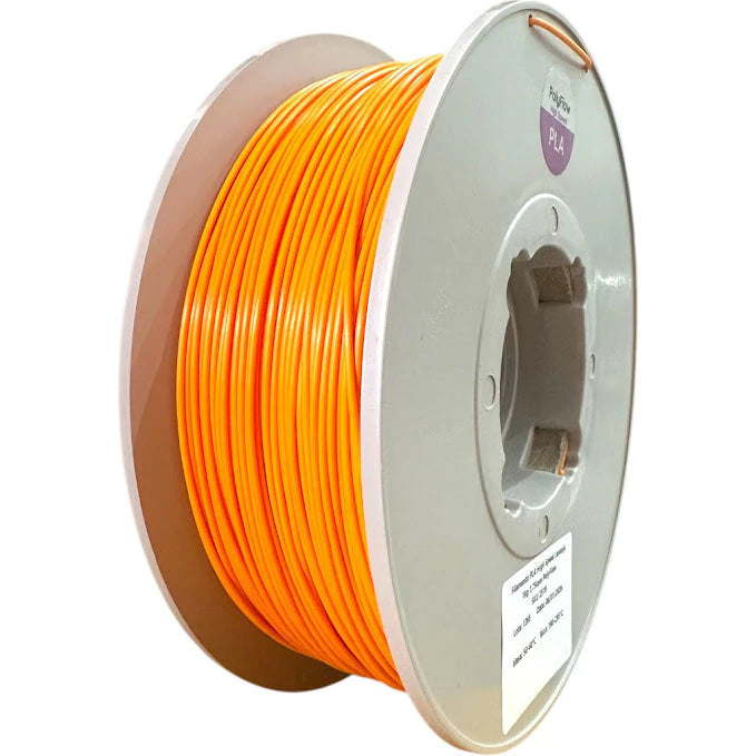 Filamento PLA Sólido Polyflow 1 kg - Laranja