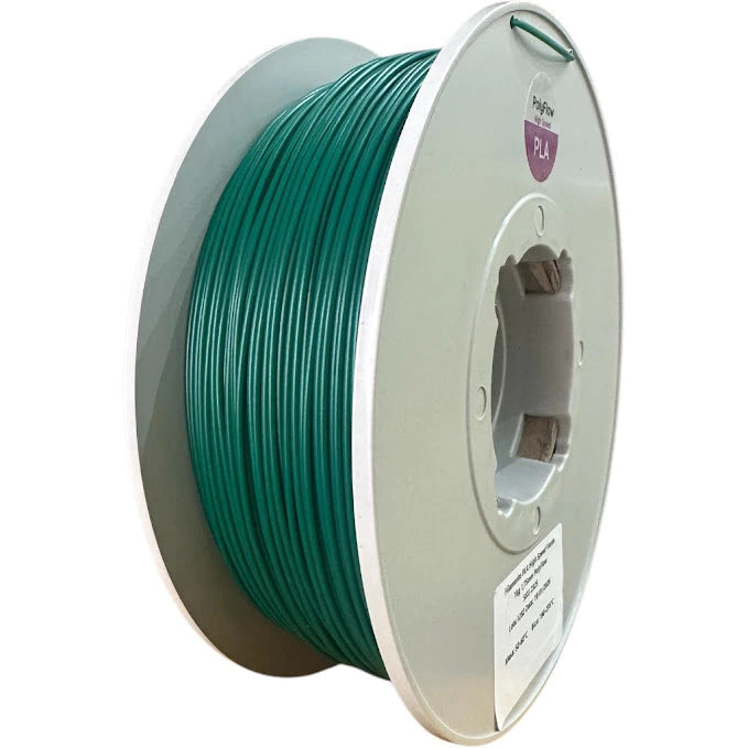 Filamento PLA Sólido Polyflow 1 kg - Verde Escuro