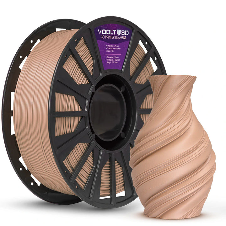 Filamento PLA Velvet 1 kg - Marrom Cappuccino