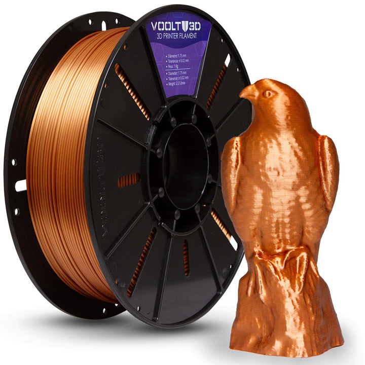 Filamento PLA Silk 1 kg - Cobre