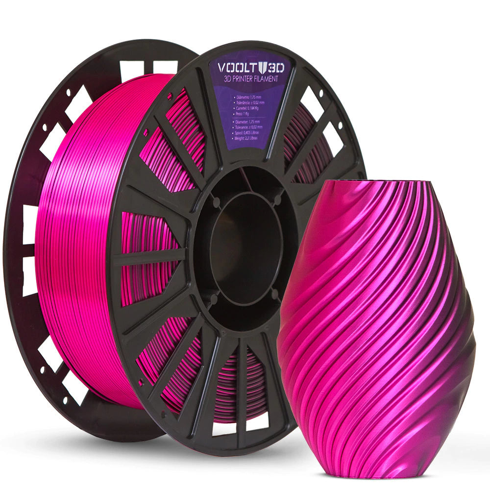 Filamento PLA DUO 1 kg - Rosa e Preto