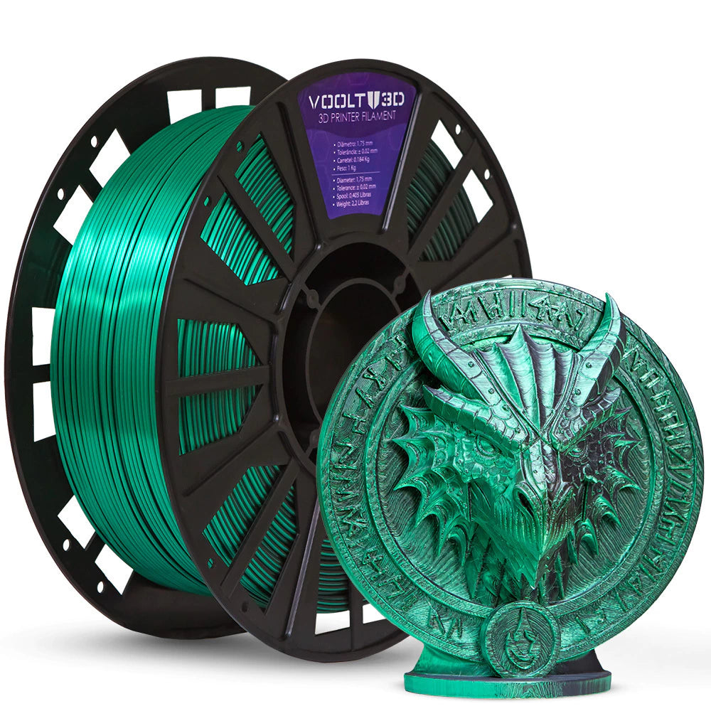 Filamento PLA DUO 1 kg - Verde e Preto