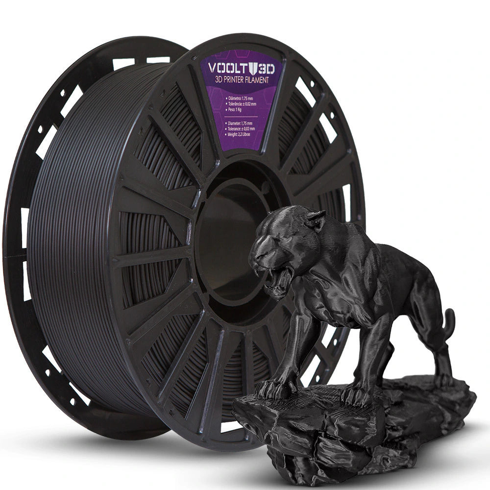 Filamento PLA Velvet 1 kg - Preto