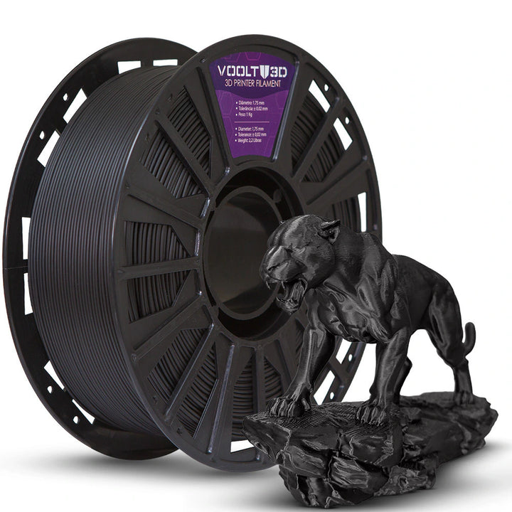 Filamento PLA Velvet 1 kg - Preto