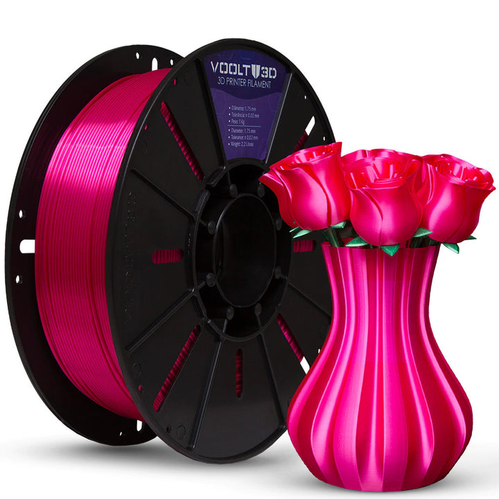 Filamento PLA Silk 1 kg - Rosa Choque
