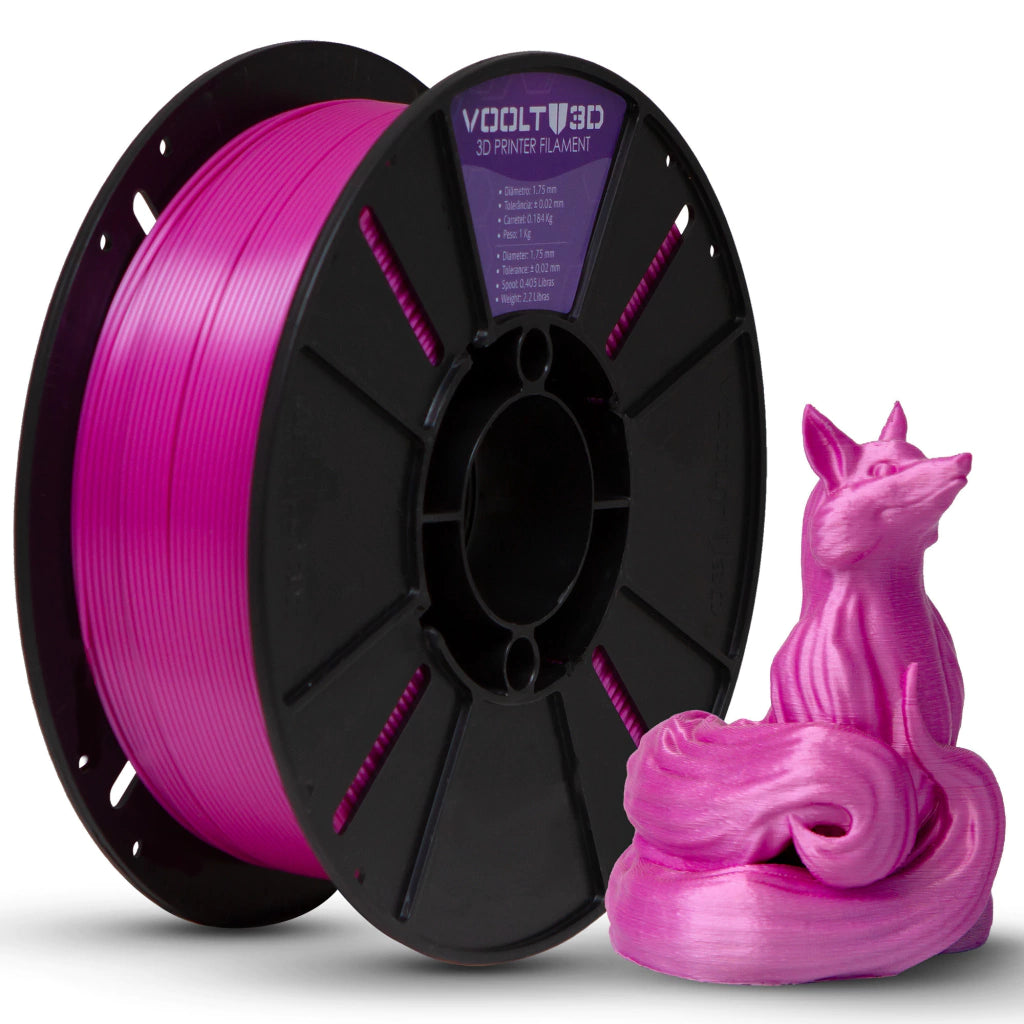 Filamento PLA Silk 1 kg - Rosa
