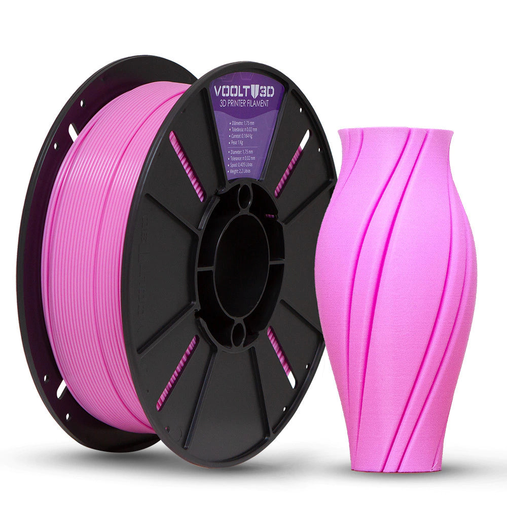 Filamento PLA Sólido 1 kg - Rosa