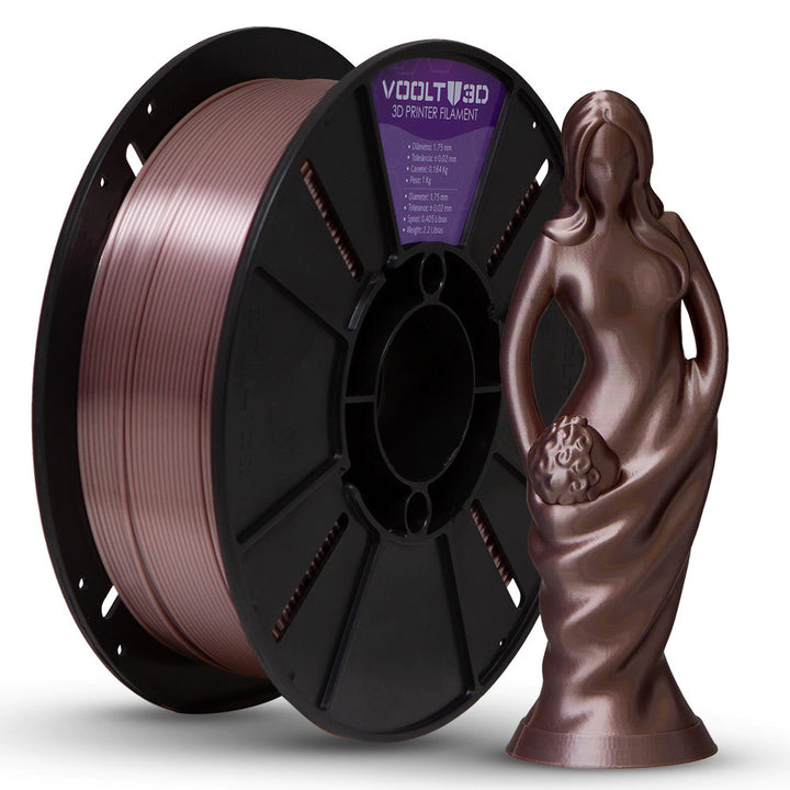 Filamento PLA Silk 1 kg - Rose Gold