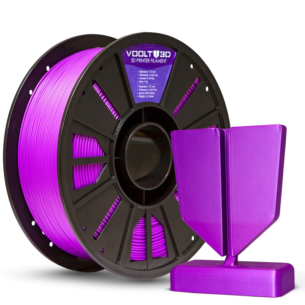 Filamento PLA Sólido Voolt3D 1 kg - Roxo