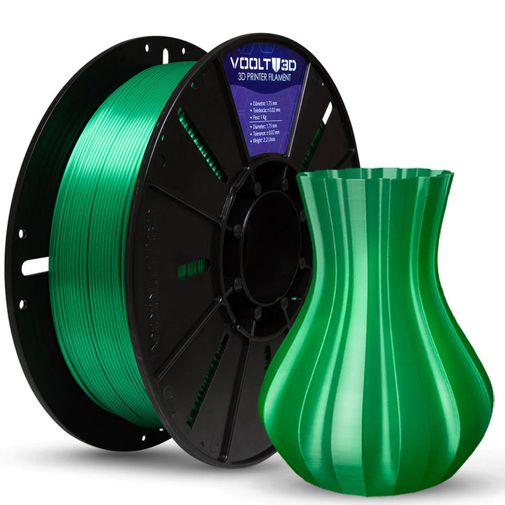 Filamento PLA Silk 1 kg - Verde